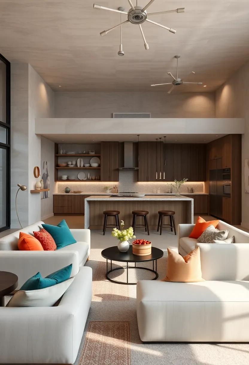 Use open shelving in the‍ kitchen to display beautiful dishware or decorative items, enhancing the visual connection to‍ the living space