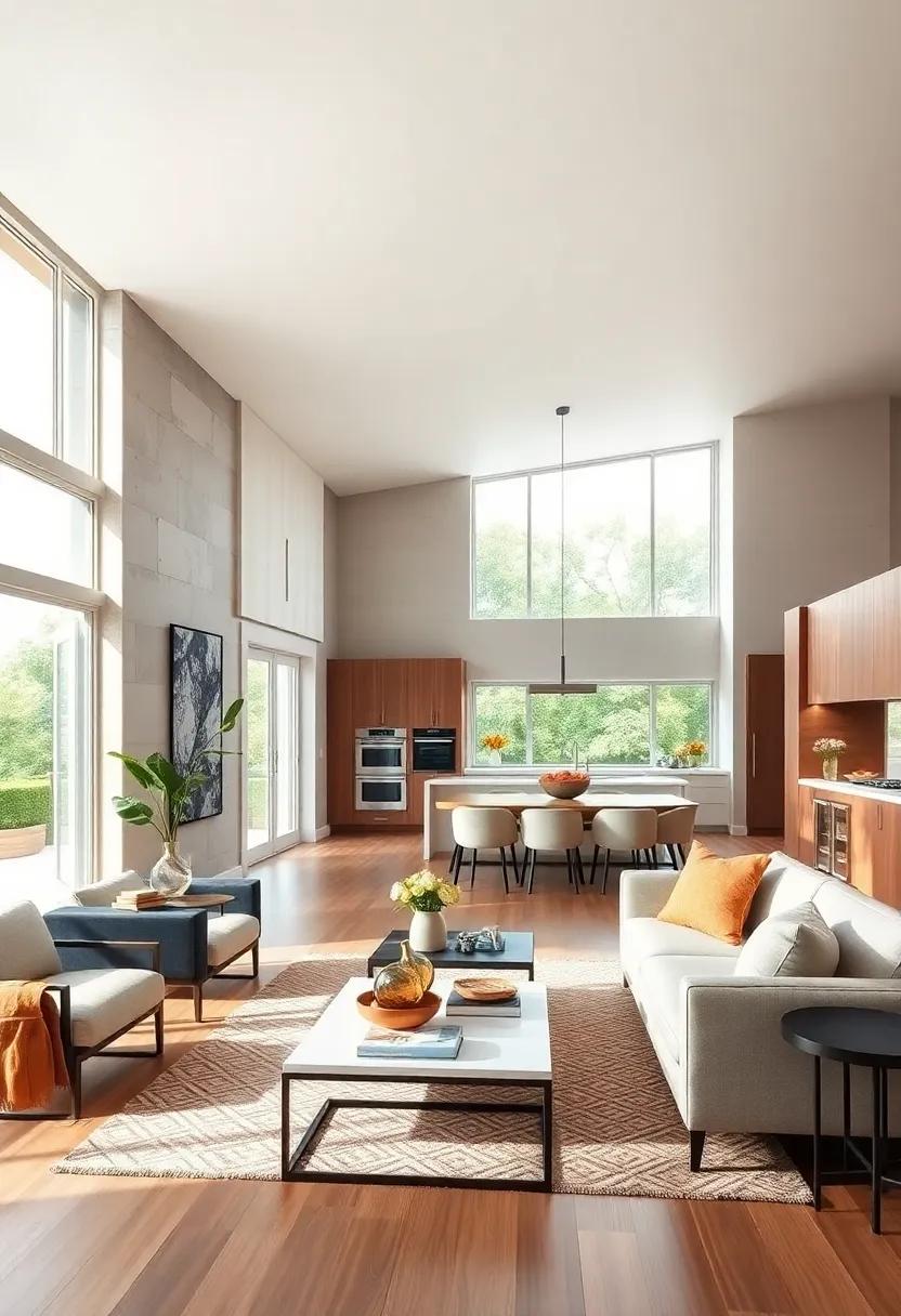 Install large windows ⁣or ⁣glass doors to invite natural light and provide a view of the ⁢outdoors, making ‌the space feel even larger