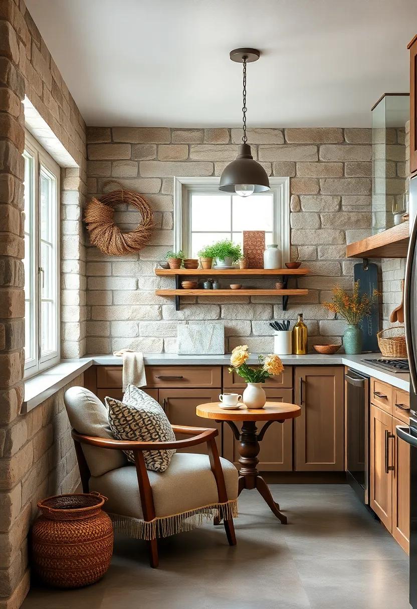 Cozy Nooks: Create a small reading or⁣ coffee nook in a corner of the kitchen⁣ with a comfy⁢ chair and a small side table