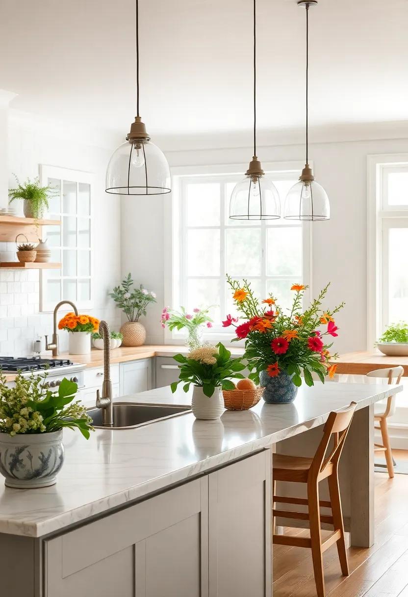 Fresh Flowers and Plants: Incorporate seasonal ‍flowers or potted plants ⁤on countertops or⁤ windowsills to​ enliven ⁢the space