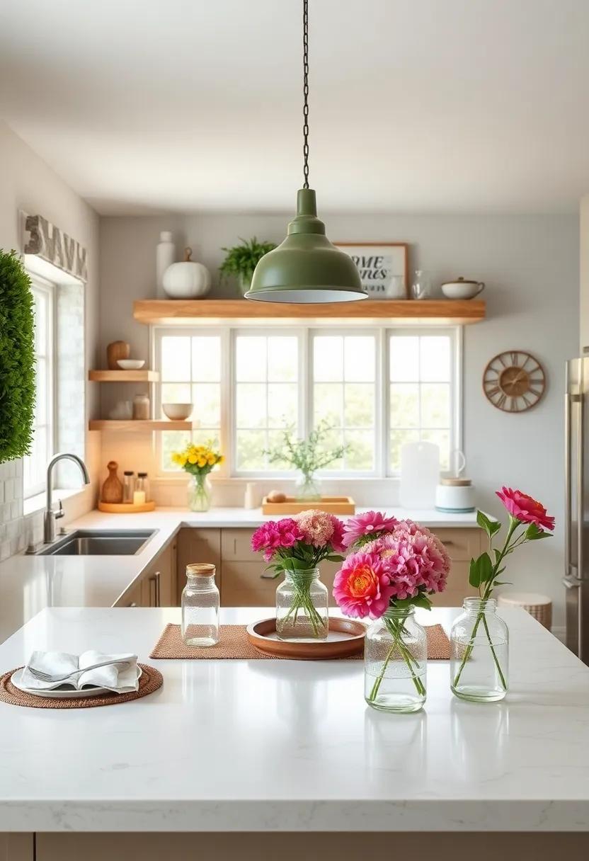 Mason​ Jar‌ Decor: Use mason jars‍ creatively ‌for storage,‌ candles, or fresh flowers to enhance rustic charm