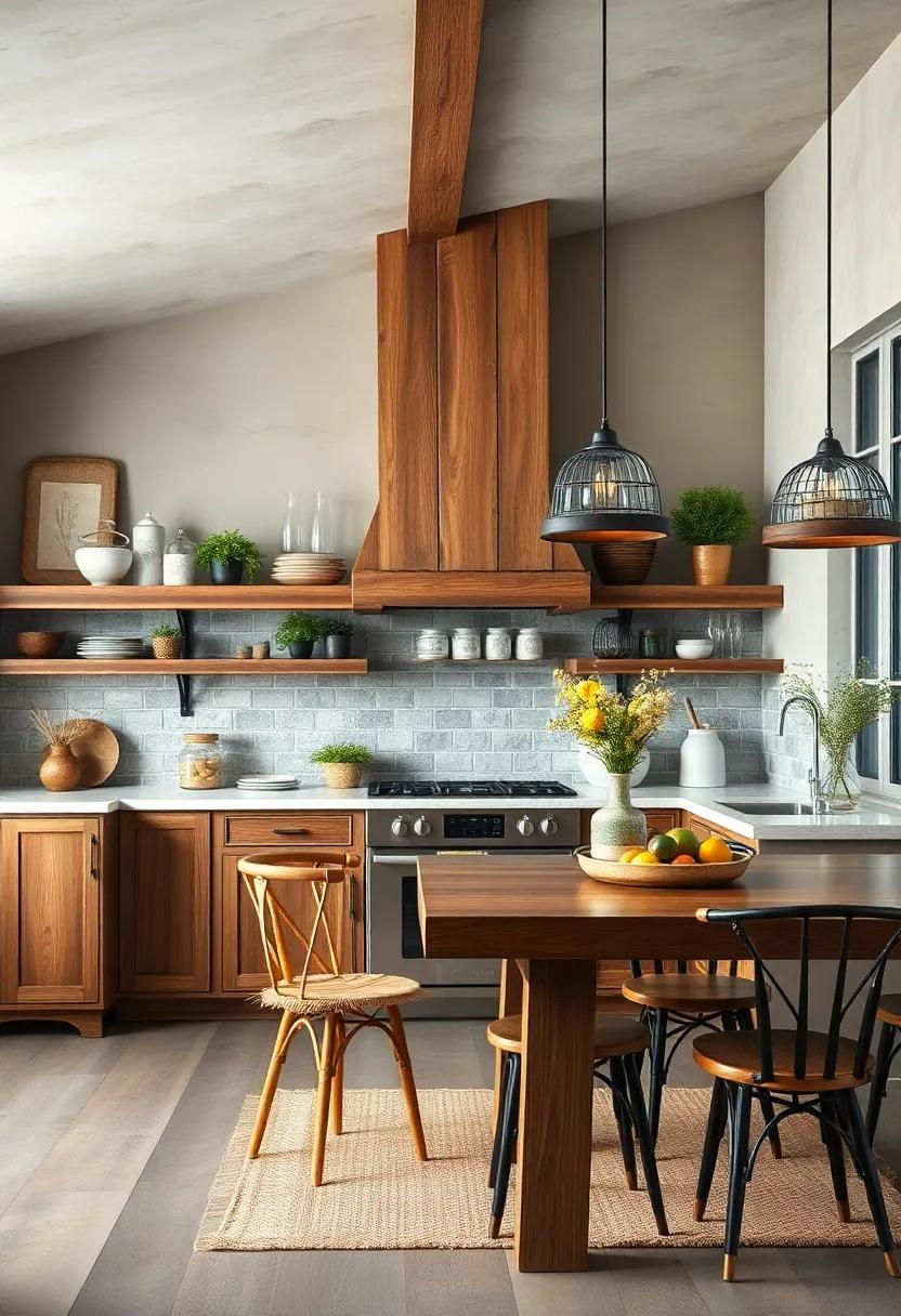 reclaimed Wood Accents: Incorporate reclaimed wood for shelves, countertops, ⁤or decorative accents to promote‌ sustainability and charm