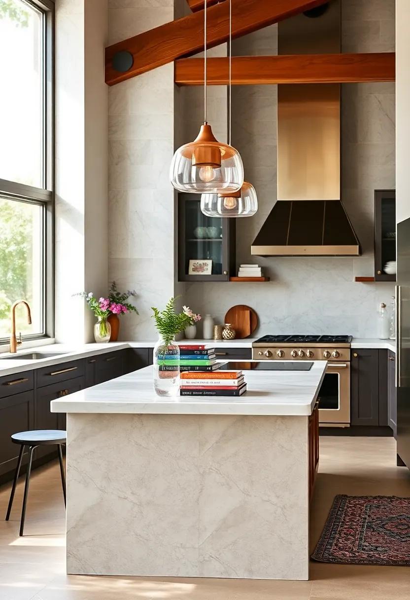 Colorful⁤ Cookbooks as Decor - Stack vibrant cookbooks on your island or ​use them to create a curated display that reflects your ‌personal culinary journey