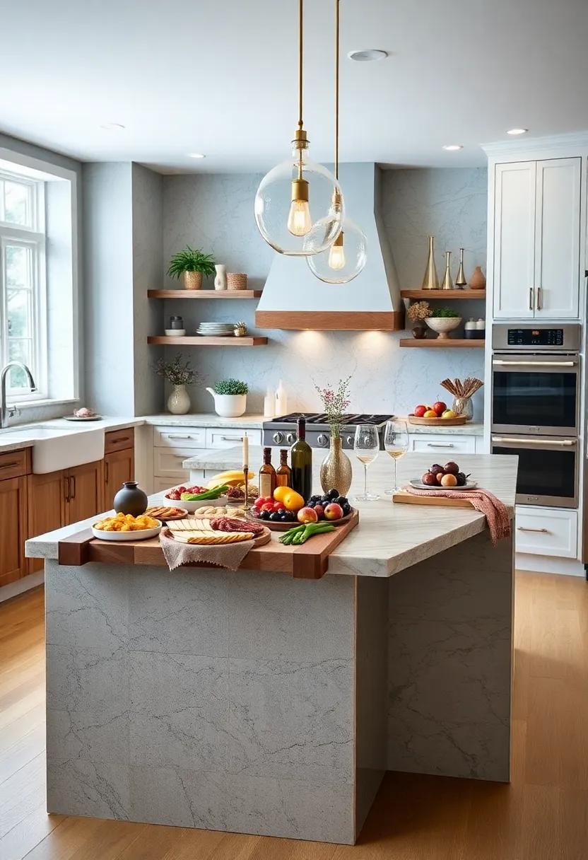 Elegant ‌Charcuterie Boards - Keep a ​beautifully arranged charcuterie board on display,⁢ turning your kitchen into an inviting ⁤space for⁤ entertaining