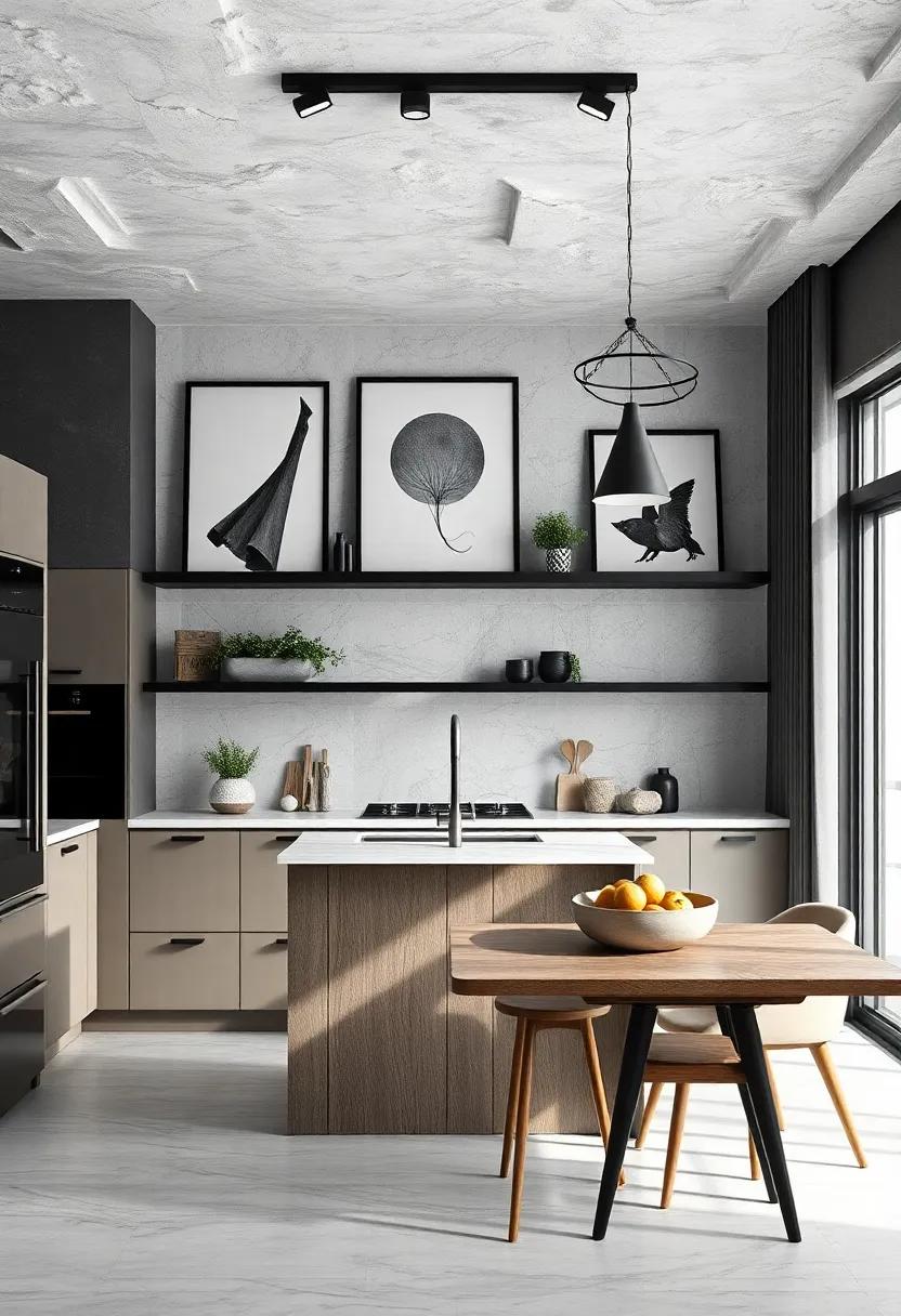 Decorative‍ Wall ⁢Art: Infuse personality into your kitchen with black and white wall art, turning a culinary space into a⁢ gallery ⁤of inspiration