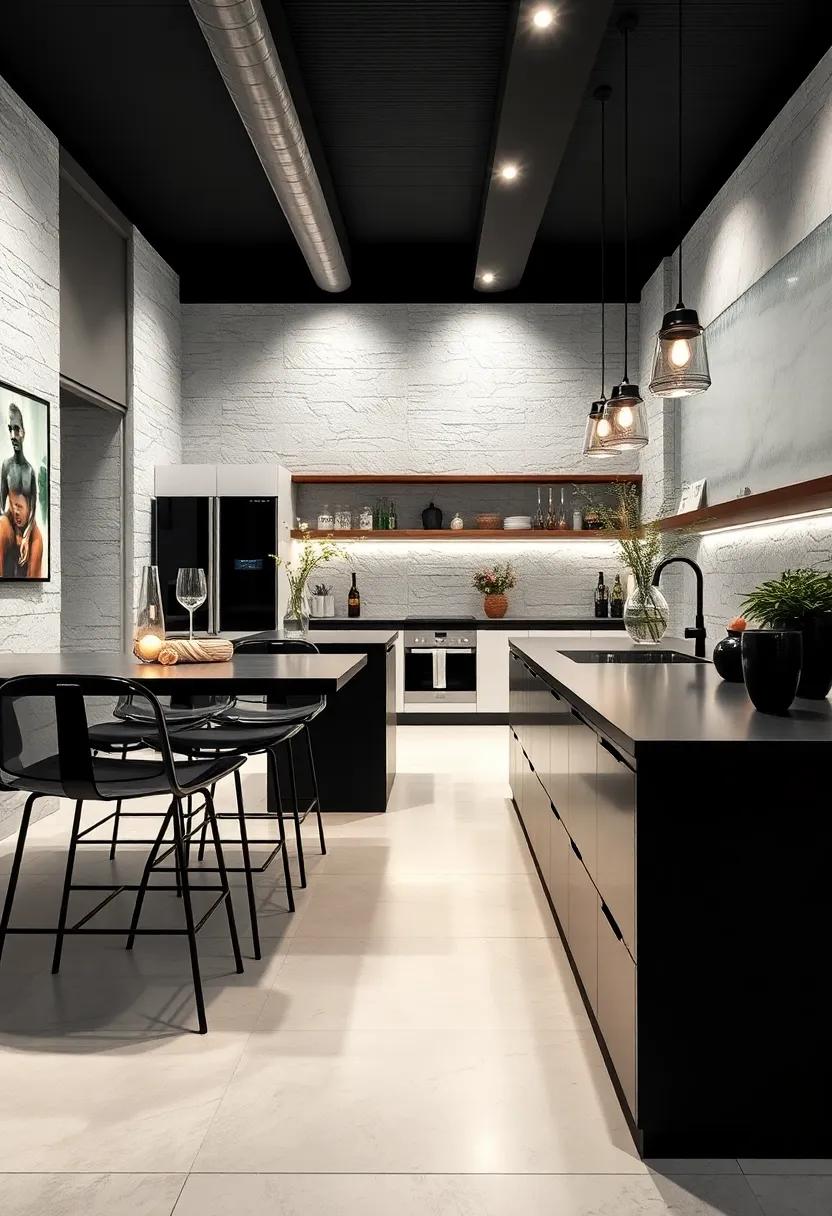 Futuristic Accents: Consider sleek, modern bar‍ stools in glossy black or transparent materials for ​a high-tech vibe ⁣in your kitchen dining area