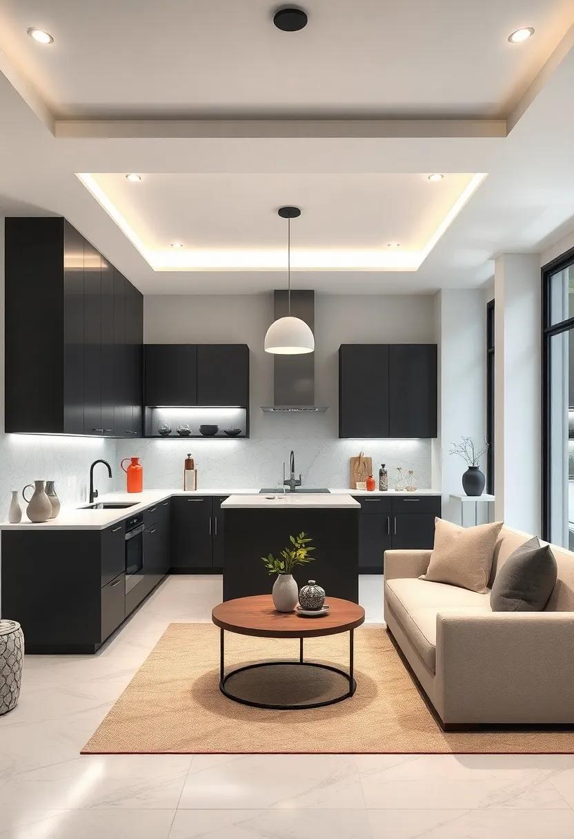 Layered⁣ Lighting:‍ Implement layered lighting through recessed lights, pendant lamps, and under-cabinet lights to create different moods in your black and white kitchen