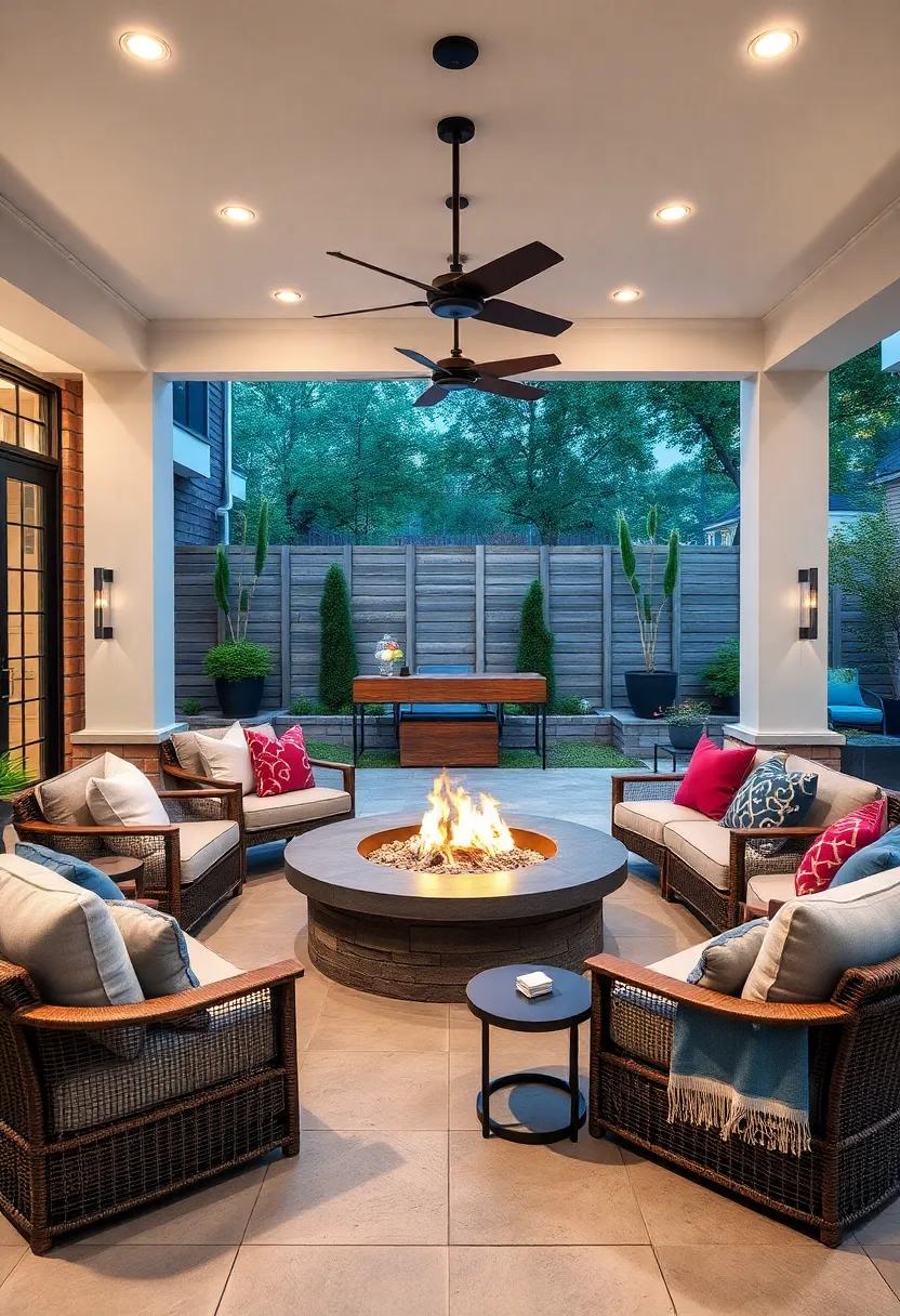 Embrace the warmth:⁢ Create a circular seating arrangement around your fire pit,using comfortable cushions and blankets to ⁤invite long conversations on chilly evenings