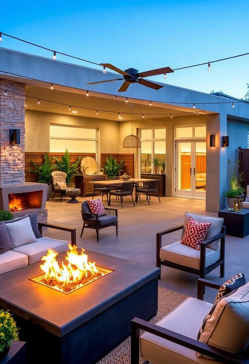 Portable elements: Create versatility in your outdoor dining space with portable ⁢fire⁣ pits or tables that can be easily moved for different occasions or arrangements