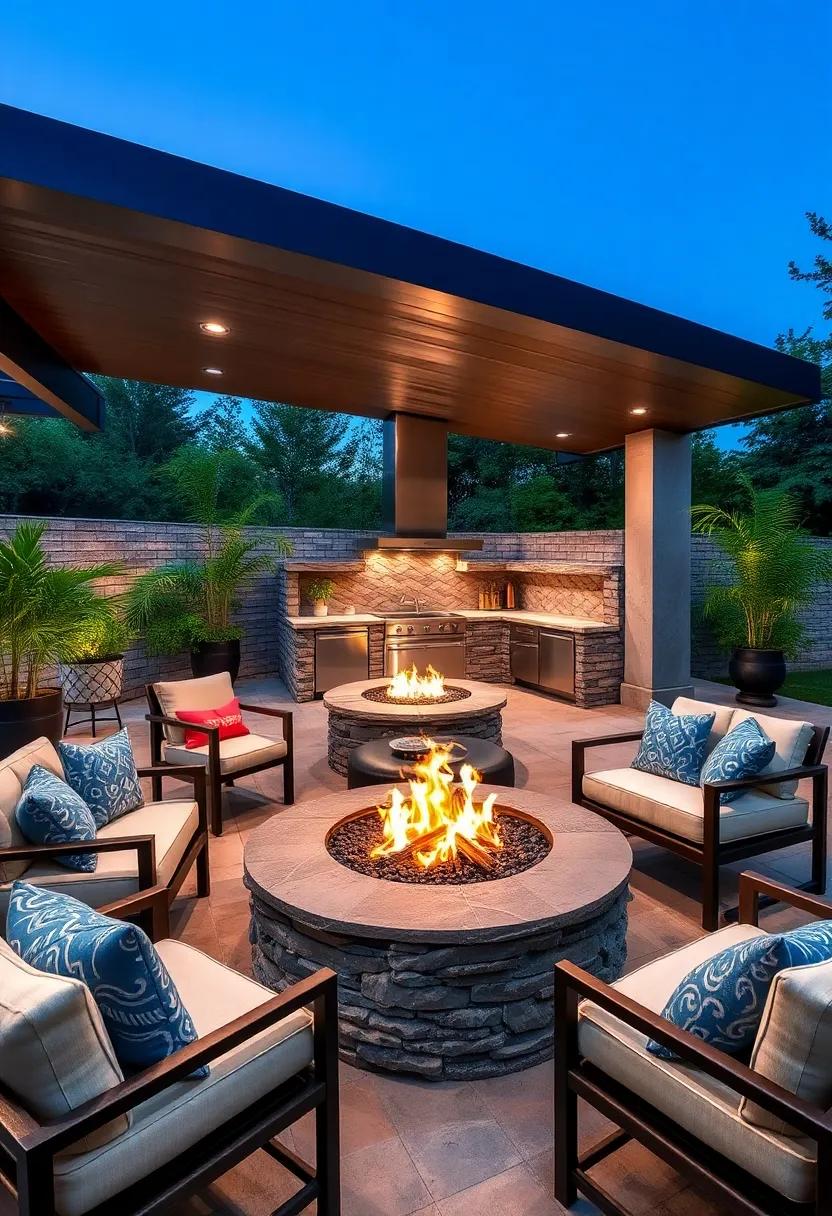 Build an outdoor kitchen: For‌ serious outdoor chefs, an outdoor kitchen with a stone-built fire ‌pit ⁤can provide the ultimate setting for cooking and enjoying meals beneath the stars