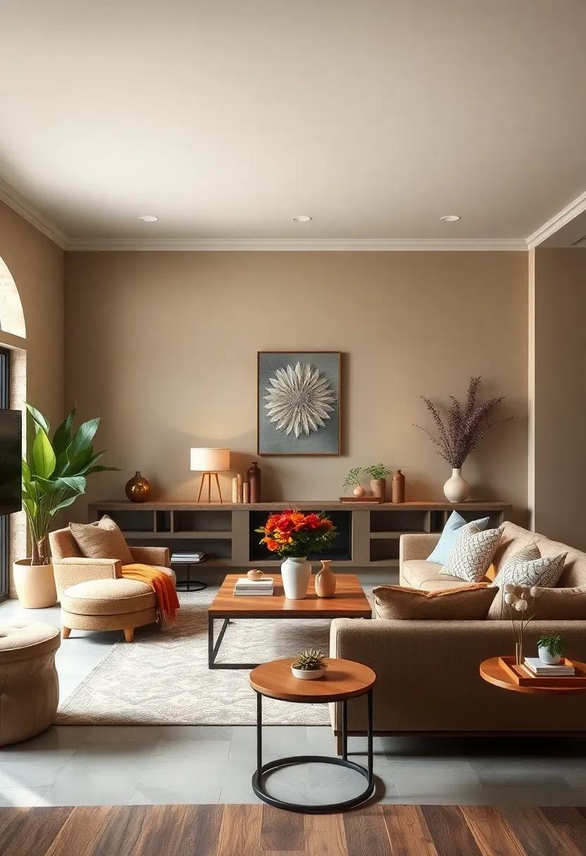 Warm Taupe: A blend ⁢of brown and gray, ‌warm taupe adds depth without overwhelming your space, making ⁤it an ideal choice for a soothing environment