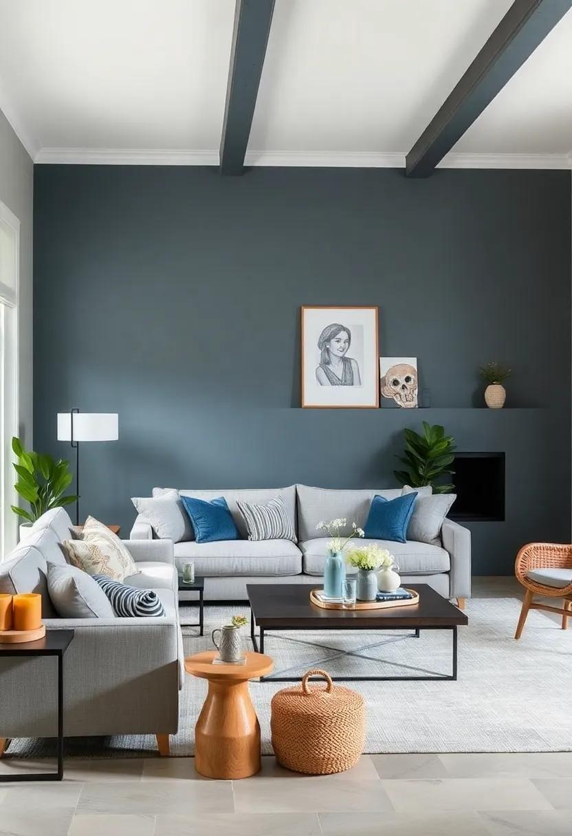 Slate Blue: A sophisticated alternative,​ slate ‍blue offers ‌depth and character, infusing ‌your farmhouse living room with a calming coastal vibe