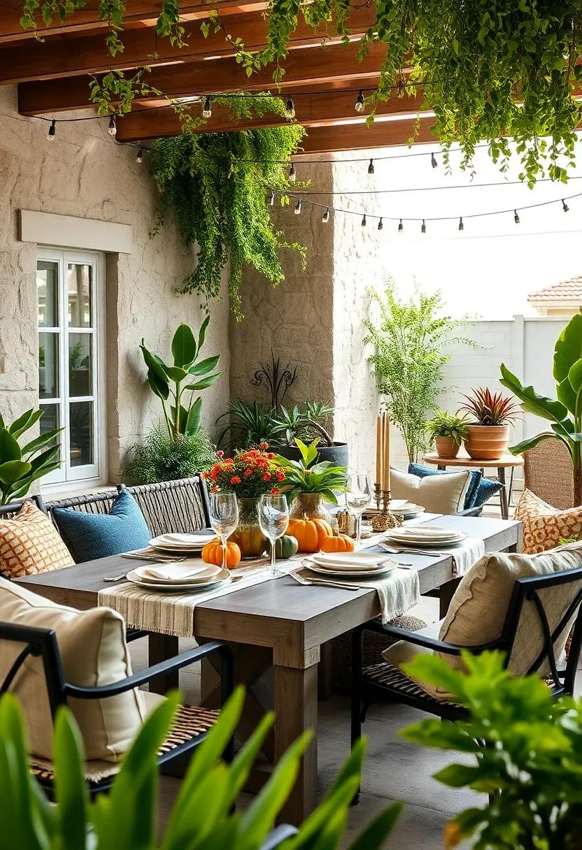 Artistic Table Centerpieces: Create unique table​ settings with handcrafted or seasonal centerpieces ⁢that can change with the timeframe, ​from pumpkins‌ in‍ the fall to leafy‍ greens⁢ in​ the ​spring