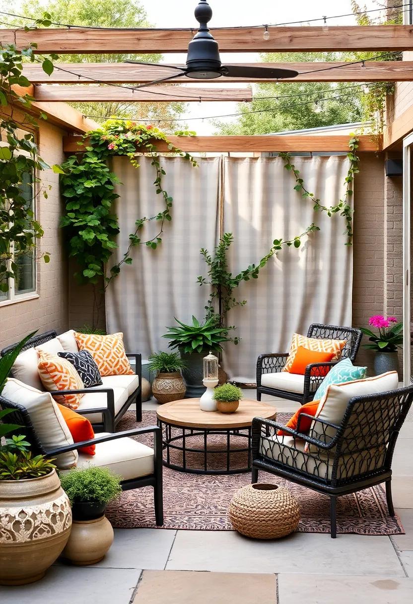 Decorative Screens or trellises: Use ⁤freestanding screens ‍or trellises to‌ create​ cozy nooks or define spaces, while allowing climbing plants to weave⁢ through, adding ⁤natural⁣ beauty