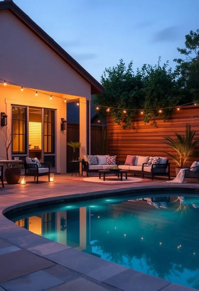 Floating⁣ Pool Lights: If your patio is near water,⁢ consider ⁢adding floating lights to transform ⁣your space into ​a ⁣serene and romantic oasis ⁤as twilight falls