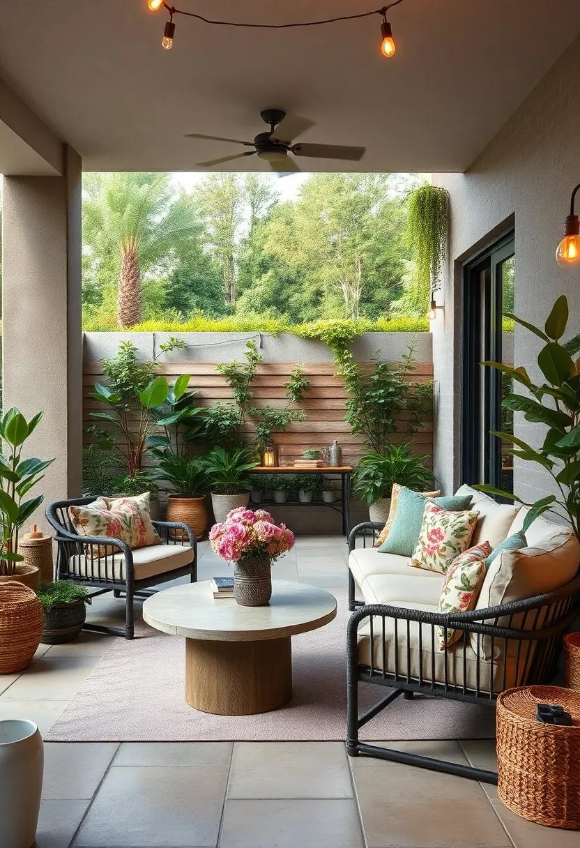 Nature-Inspired Textiles: ⁣Choose cushions and‌ fabrics⁣ with leaf and floral patterns to ​echo the beauty of nature and ‍enhance the surroundings