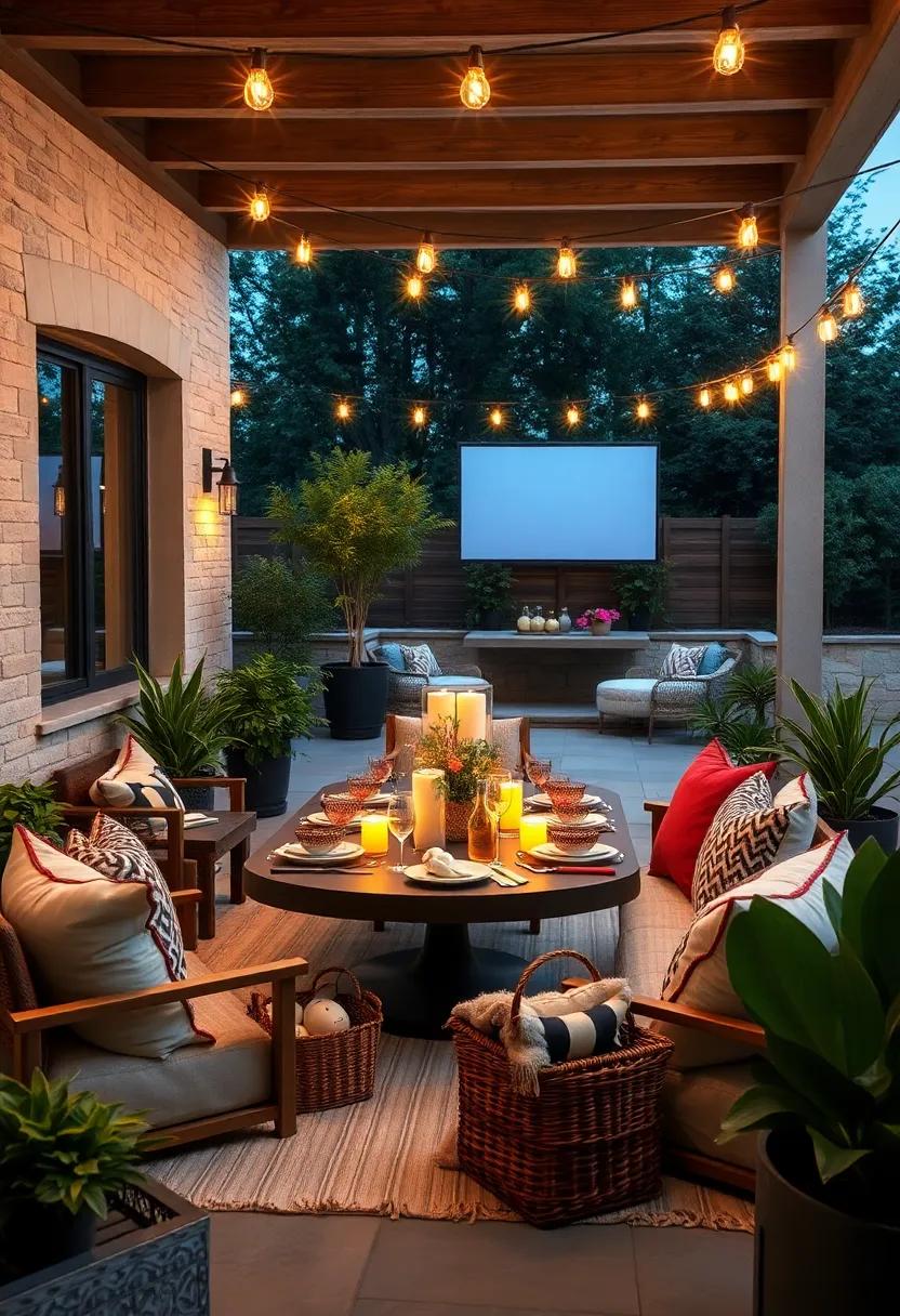 Movie Night Picnic: Combine outdoor dining with a classic movie screening; set up blankets,​ pillows, and picnic baskets filled with popcorn, ⁣snacks, and finger foods inspired by the film