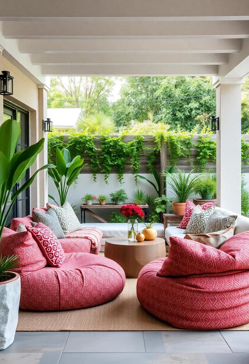Chic Bohemian Vibes: Incorporate patterned and textured bean bags into your bohemian-styled patio for ⁤a chic and eclectic feel that inspires relaxation