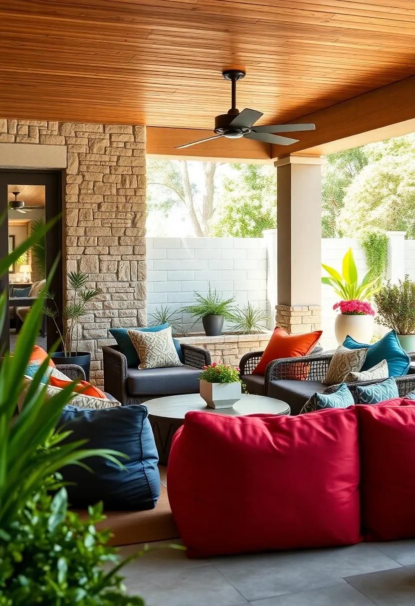 Color Coordination: Match your bean bags to existing outdoor decor or ‌cushions to create‌ a cohesive look that ties your patio together beautifully