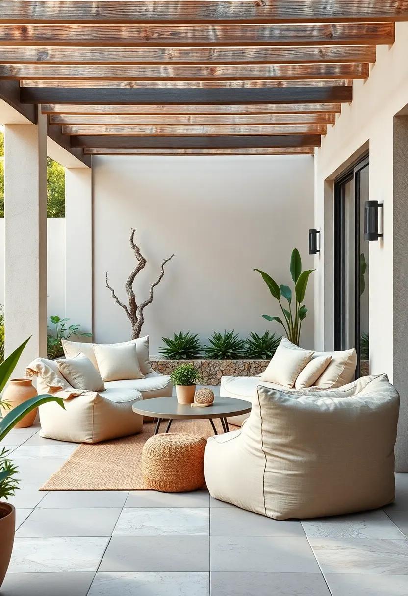 Minimalist Appeal: Opt for sleek, minimalist bean bags in neutral tones to create a⁣ calm and modern outdoor space, perfect for unwinding