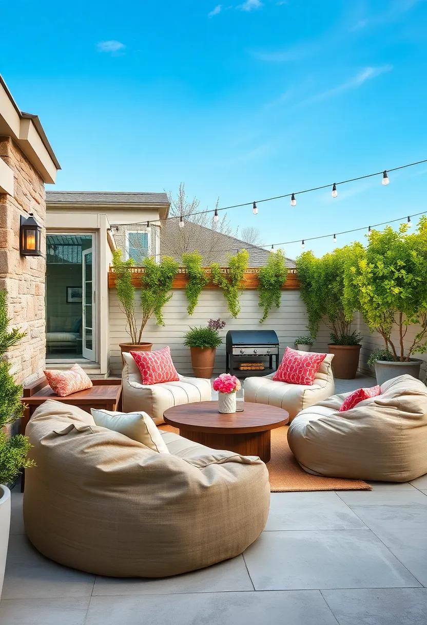 Winter Wonderland:‍ look for insulated or water-resistant bean bags to enjoy your patio during cooler months, enabling year-round relaxation