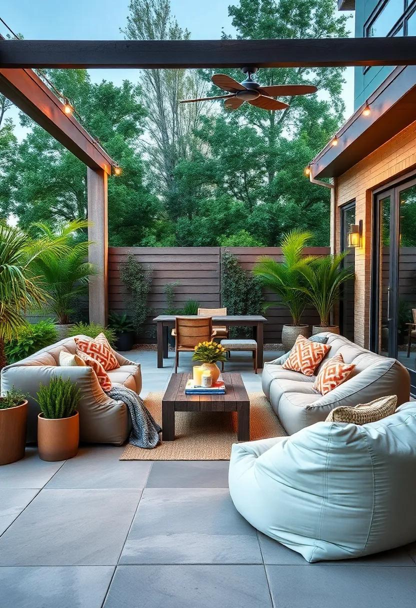 Family-Friendly Fun: Consider extra-large bean bags that ⁤the whole family can enjoy; they’re ⁤ideal for ‍movie nights under the‍ stars or daytime lounging