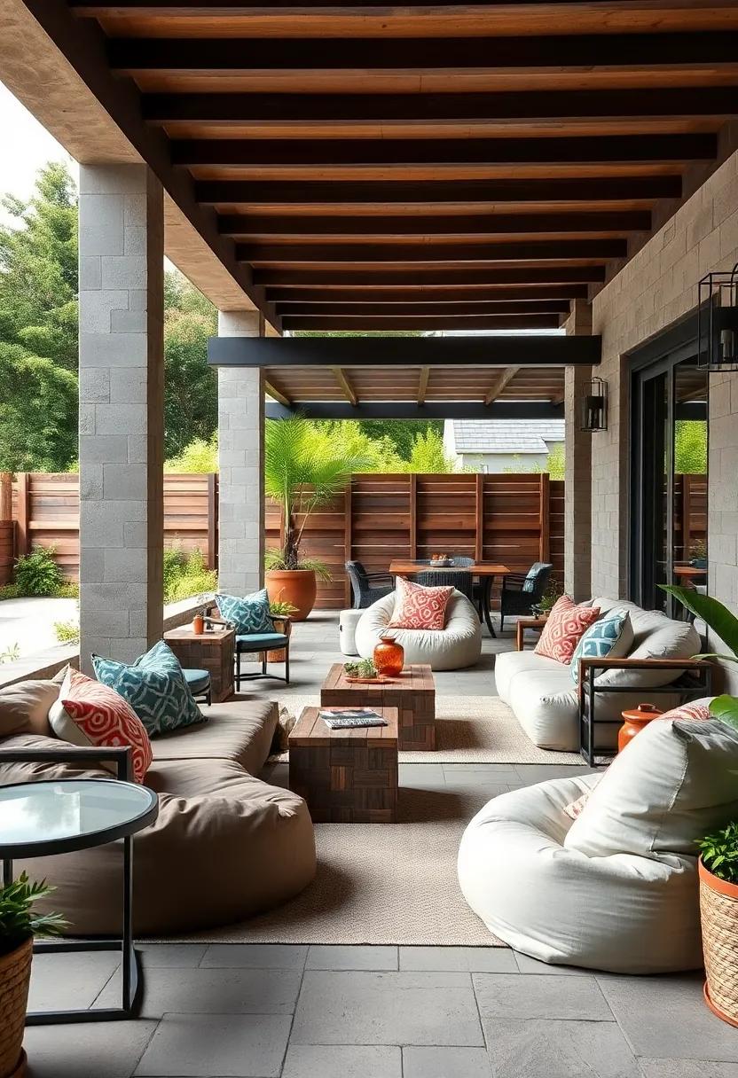 Undercover comfort: Use bean ⁤bags in shaded areas of your patio, creating cool, comfortable spots to ‌relax during hot summer days