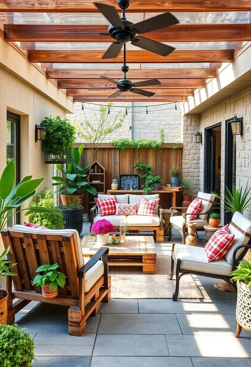 Vintage Rendezvous:⁣ Mix‍ and match vintage pallets ​and found chairs ⁣to create a unique vintage-inspired patio lounge.‍ Rummage through flea markets for one-of-a-kind pieces to complete the look