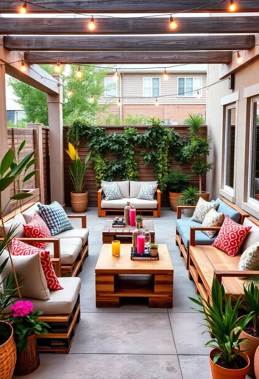 Party Central: Craft a ​dynamic party ‌spot with movable pallet benches and tables that ⁣can be rearranged for social gatherings. ⁢Fuel​ the‌ fun with vibrant decorations and outdoor games