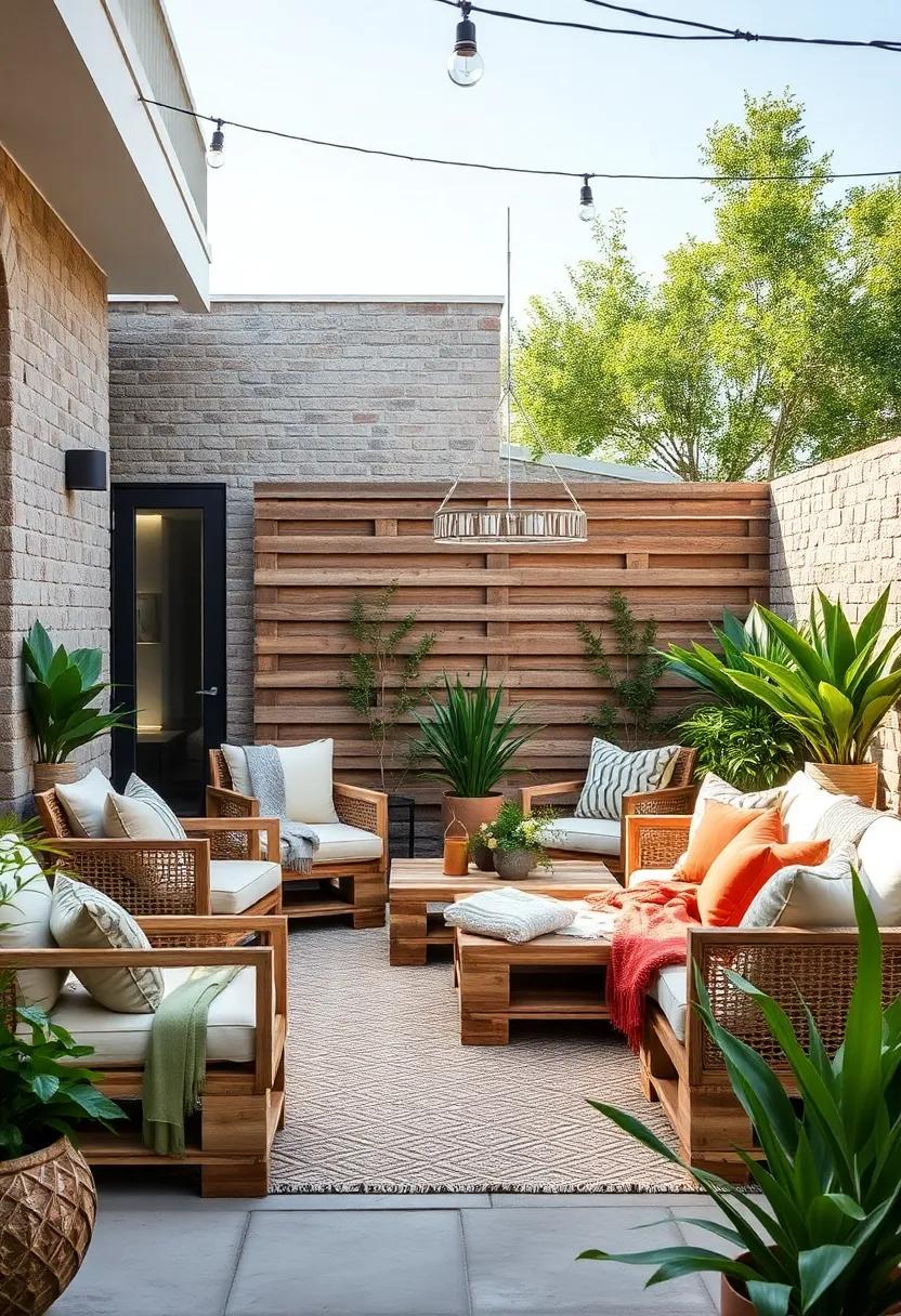 Textured Paradise: Experiment ​with ‍combining‍ different textures—woven ⁤cushions, soft blankets, and ⁣unique⁤ pallet‍ finishes.This tactile diversity will make⁤ your patio lounge visually⁤ engaging