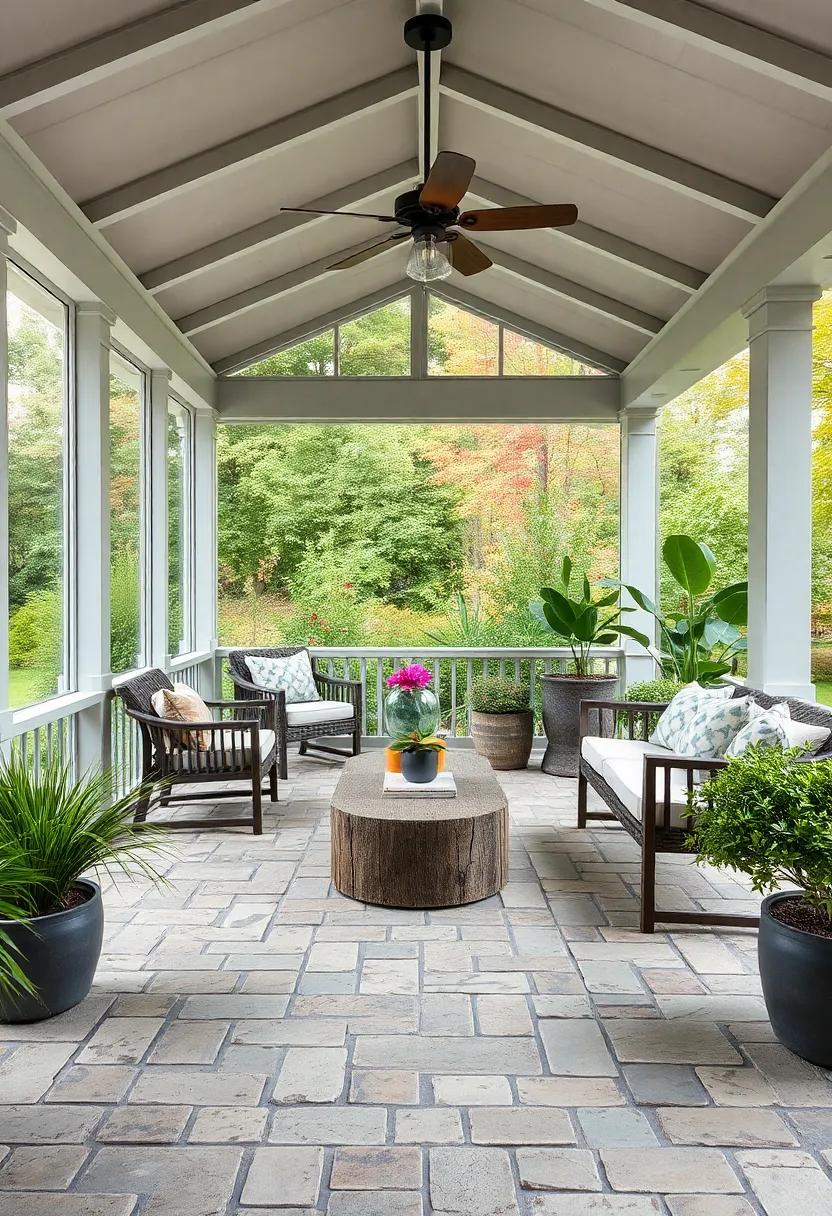 Rustic Natural Stone: Achieve‍ an earthy⁢ vibe with a combination of‍ natural stones ‌arranged in a mosaic pattern, creating a textured, organic look ⁤that⁢ seamlessly blends with nature