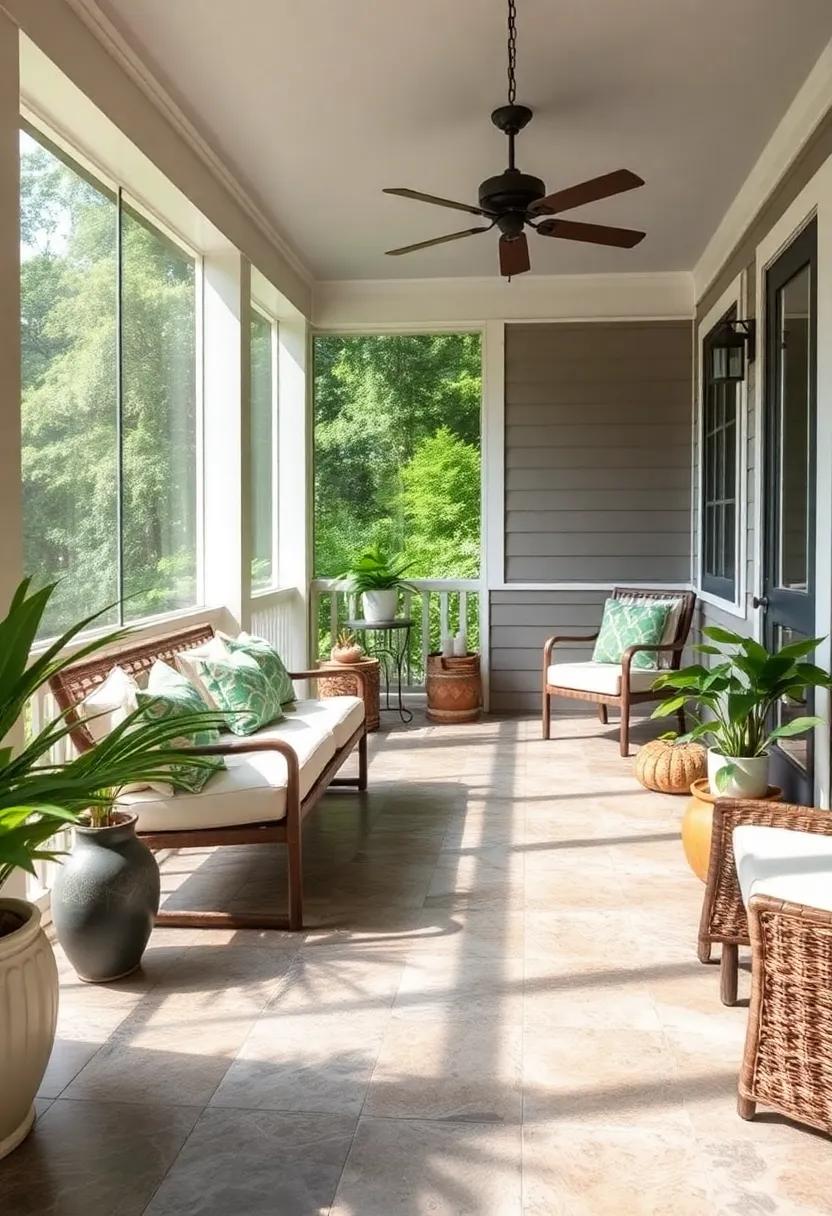 Subtle Ombre Effects: Choose tiles that ⁢fade from light to dark ‌shades ⁤in a ⁢soft ombre effect, adding a touch of elegance and tranquility to your ⁣screened porch