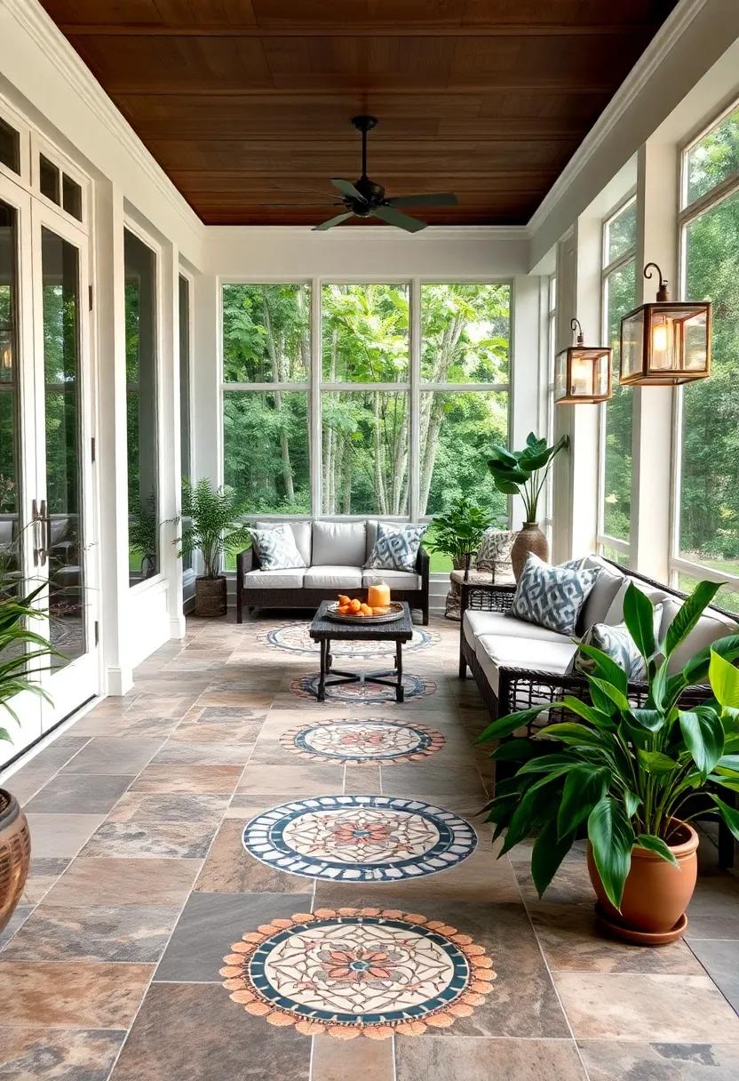 Custom Personalized Designs: Consider creating a one-of-a-kind mosaic that features personal elements, such‍ as​ family names or dates, to make ⁣your screened porch uniquely yours