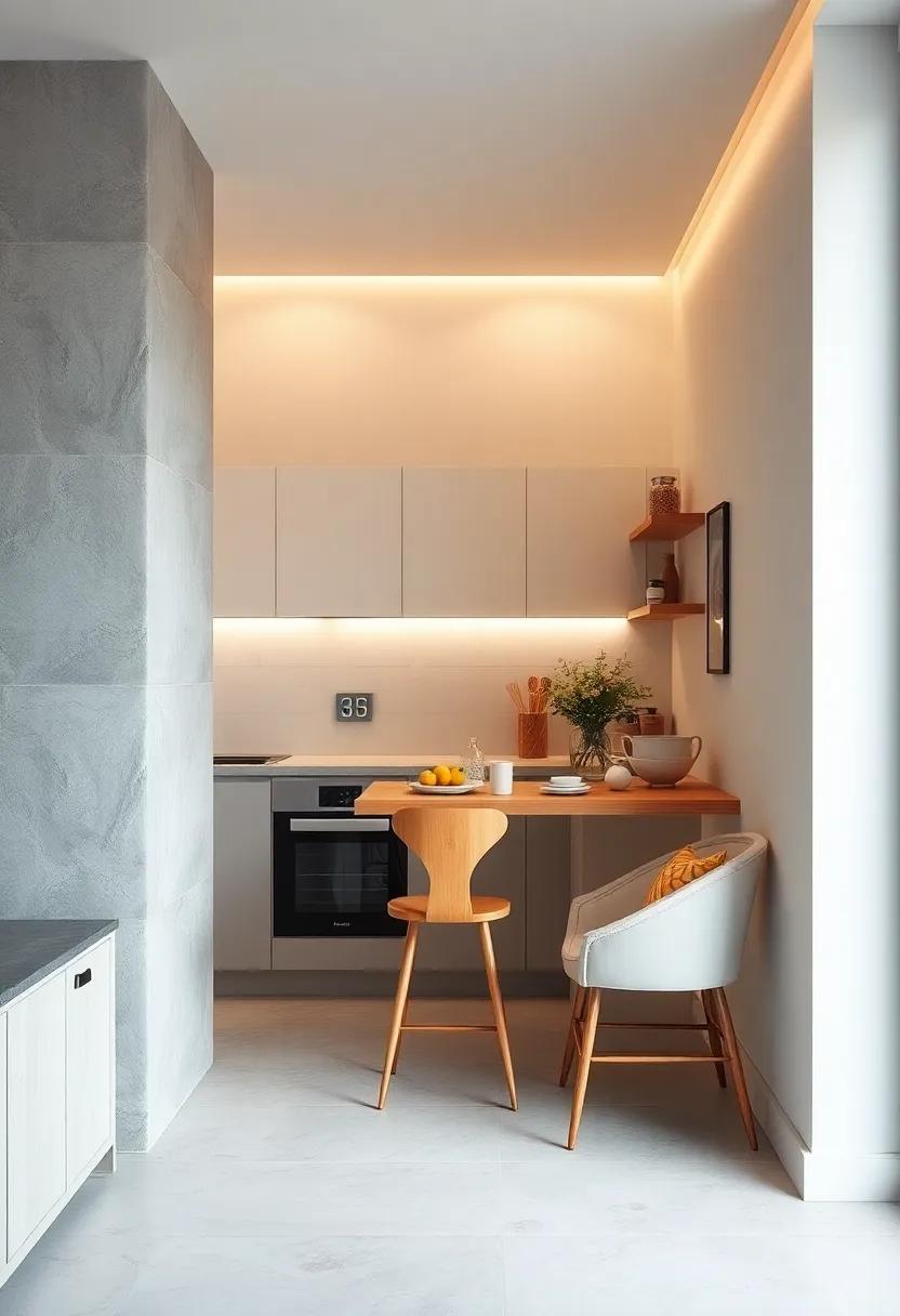 compact catch-Up:​ Install a small folding bar that allows for⁣ quick chats over breakfast without taking up too much room