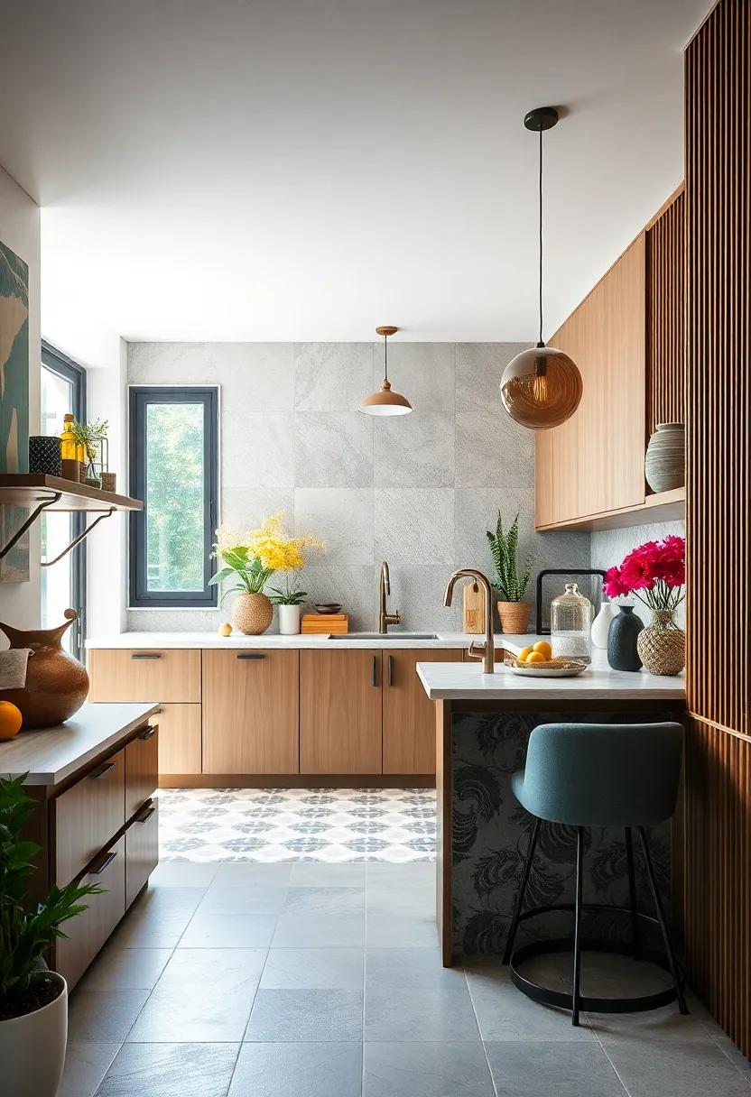 Playful Patterns: Use patterned tile for the bar's surface to ⁤inject personality and charm into your kitchen design