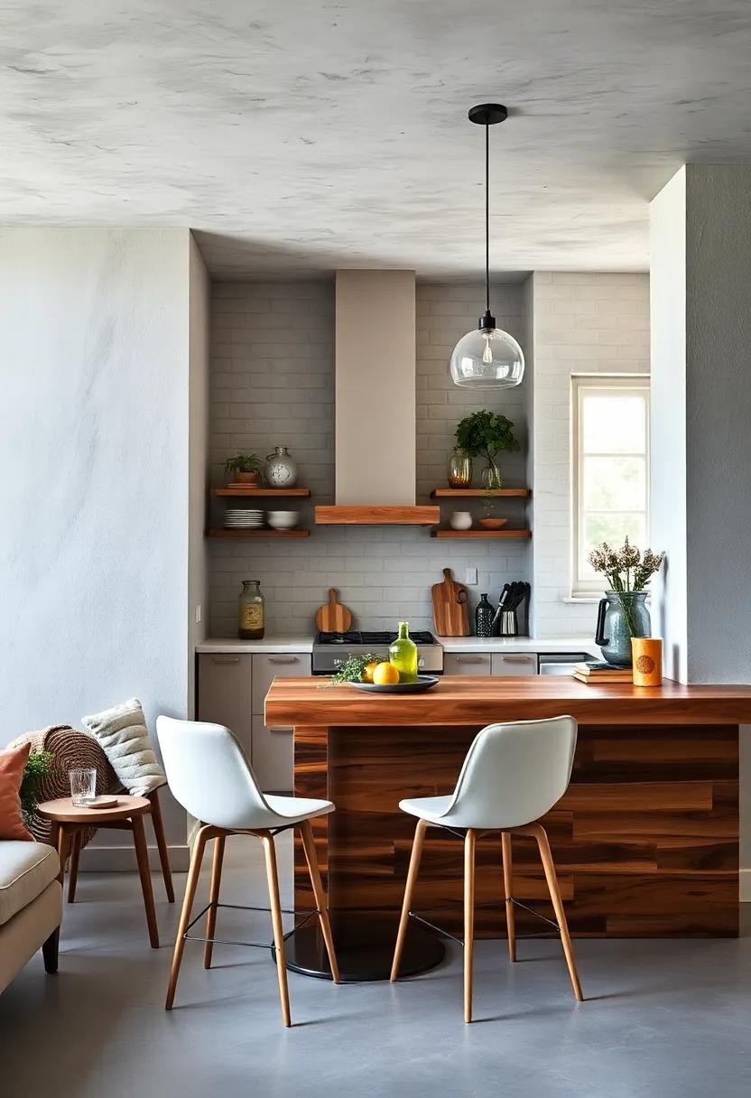 rustic Wood Charm: Incorporate a reclaimed wood bar for a warm, inviting feel that adds ⁢character to your kitchen