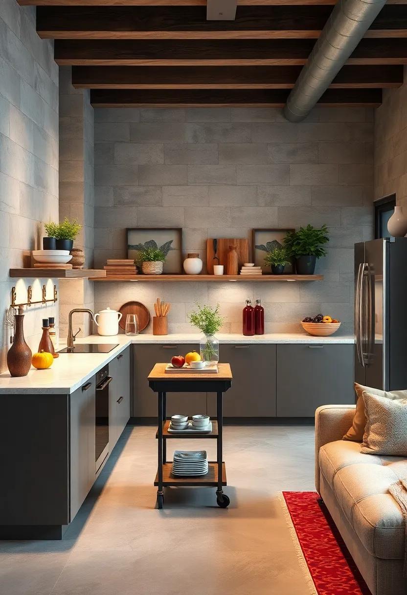 Incorporate a Rolling Cart:⁤ A⁣ freestanding rolling cart ​can serve as⁢ extra prep ⁣space, storage, or even​ a mobile bar