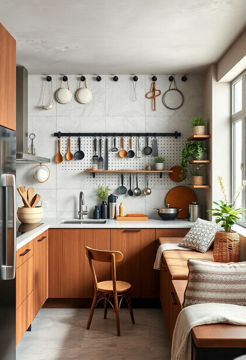 Install a Pegboard: Maximize vertical space‌ by adding a‌ pegboard for utensils⁣ and pots, keeping everything within⁢ reach
