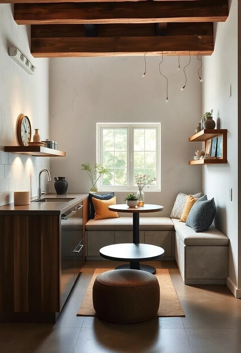 Repurpose‌ a Corner: ⁢Transform an unused corner into a cozy ⁣breakfast nook with built-in seating ‌and‌ a small table