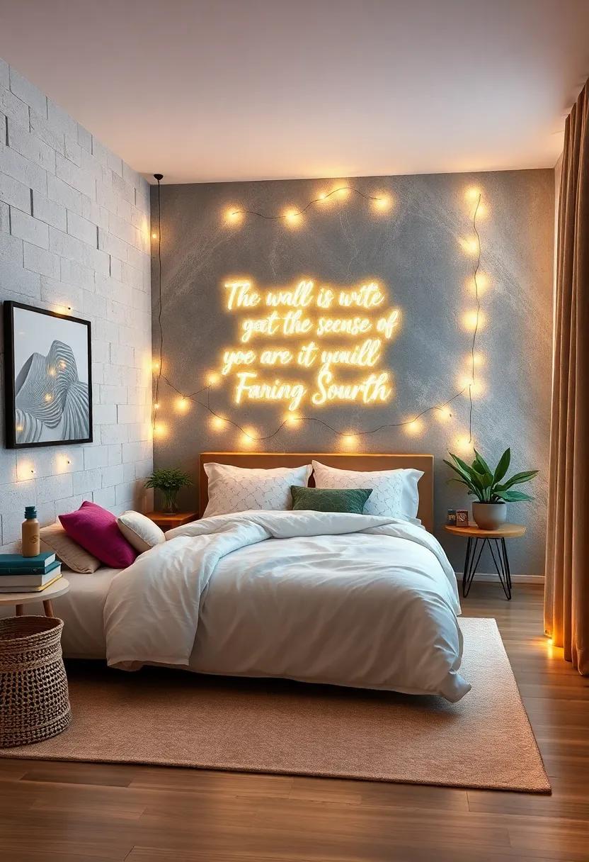 Personalized Quotes:‌ Illuminate your favorite quotes by placing them on a wall and‍ outlining them⁢ with fairy ​lights for an inspiring display