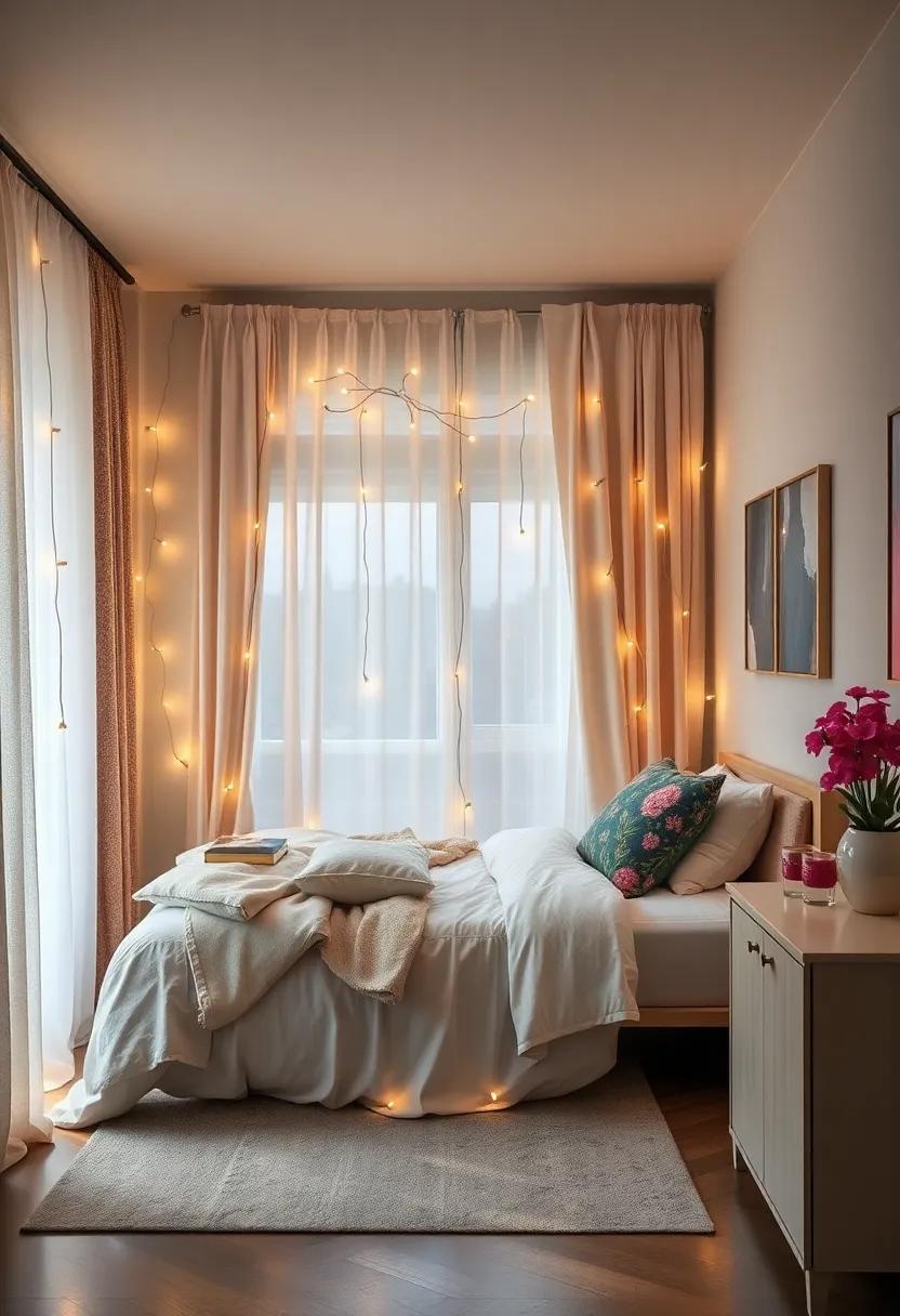 Hidden⁤ Accents: tuck fairy​ lights into unexpected places, ‌like behind curtains or under furniture,‍ for a playful, hidden⁤ glow
