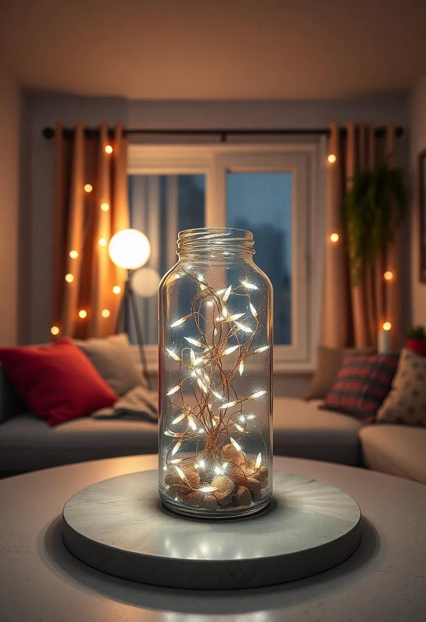 Table ⁤Centerpiece:​ Use a large glass jar filled with fairy lights as a stunning centerpiece for your study or ⁣hangouts with friends