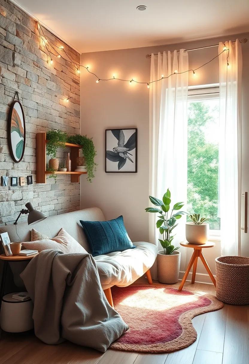 Illuminated Wall⁣ Art: Use fairy lights⁣ to outline⁤ your favorite posters or wall ‍art, ⁢turning them into ⁢glowing masterpieces​ that draw attention