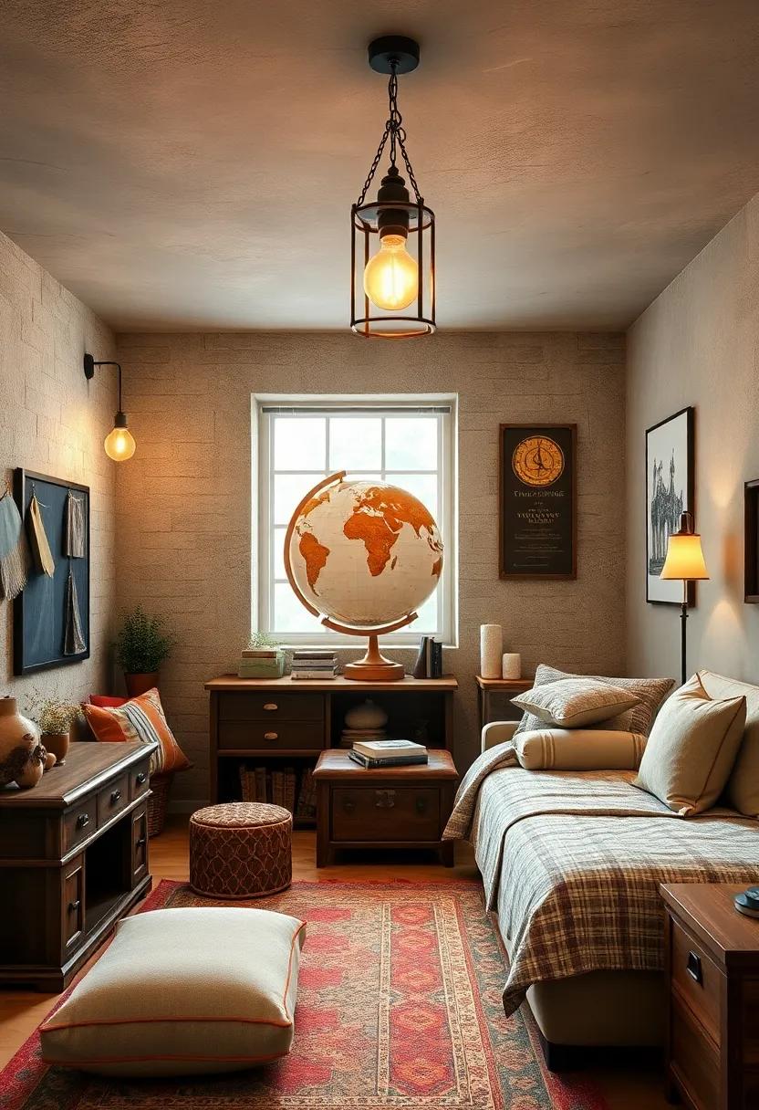 Adventure-themed Light Fixtures: Swap⁣ out light fixtures for ‍vintage travel-themed designs, like lanterns or globes
