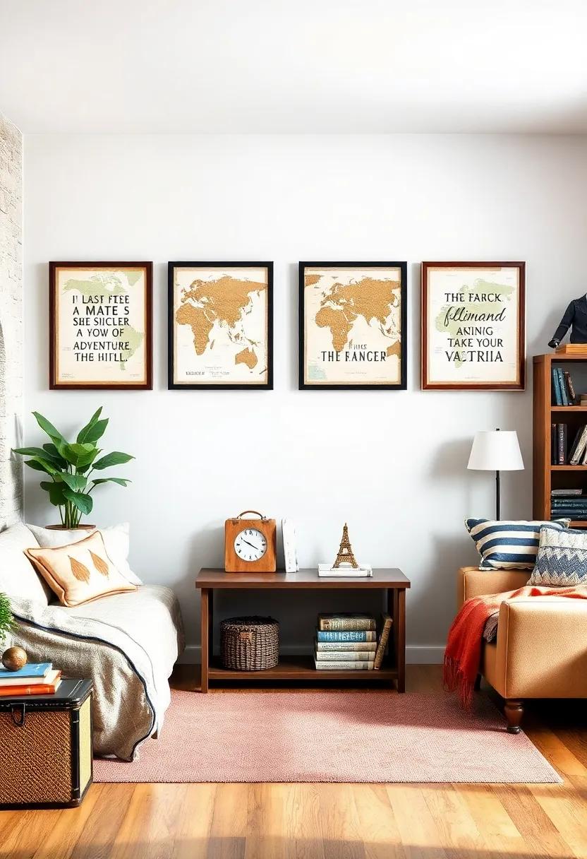 Adventure Quote Prints: Frame inspirational travel ​quotes to encourage a life of adventure and ‌exploration