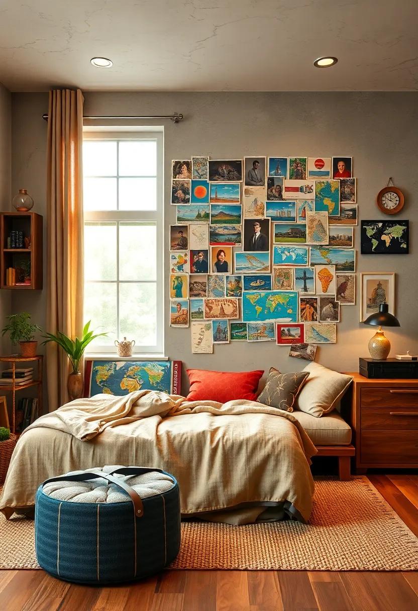 Vintage‌ Postcard Gallery: Create ⁣a gallery wall⁤ featuring vintage postcards from ⁤around the world for ​a nostalgic touch