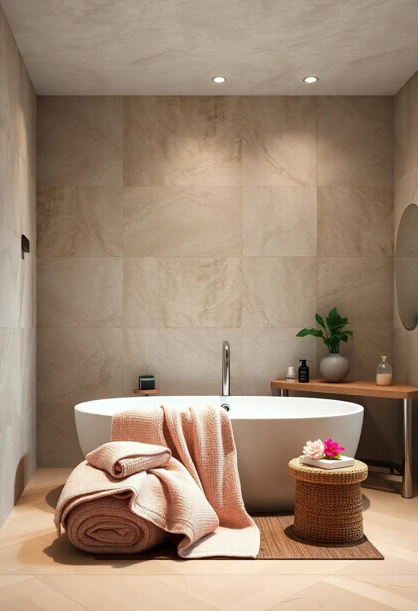 Lush Oversized Towels:‍ Transform your bathroom ⁣into a sanctuary ⁢with oversized, plush‍ towels⁣ that invite ​relaxation while⁢ adding a touch of luxury