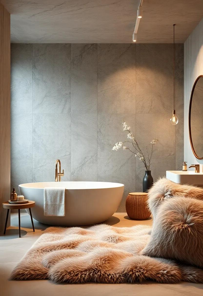 Faux Fur Accents: Introduce faux fur cushions​ or rugs that beckon you to relax in comfort and warmth, while embodying luxury