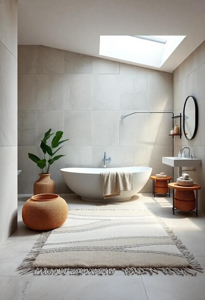 Cashmere Blend Bath Rugs: ⁤Step⁣ out of the shower onto a cashmere blend bath​ rug, ⁣offering an indulgent softness and warmth to your routine