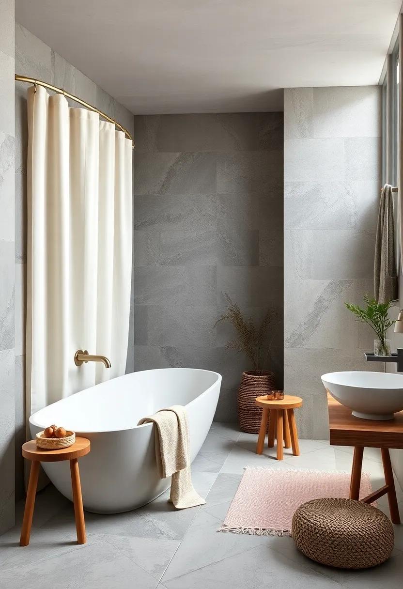 Organic cotton Shower Liners: Opt for organic cotton shower liners that soften the visual impact of your shower ⁤while promoting a sustainable lifestyle